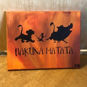 * Handmade* Lion King Painting